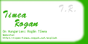 timea rogan business card